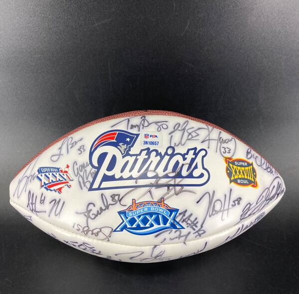 Patriots  - Multi Sign Signed Commemorative Super Bowl XXXIX Panel Ball ...