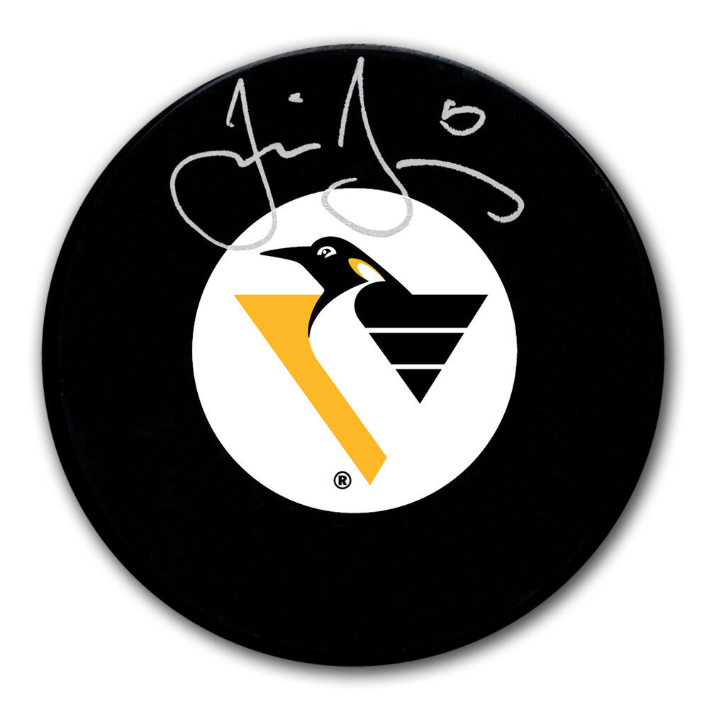 Jaromir Jagr Pittsburgh Penguins Autographed Puck