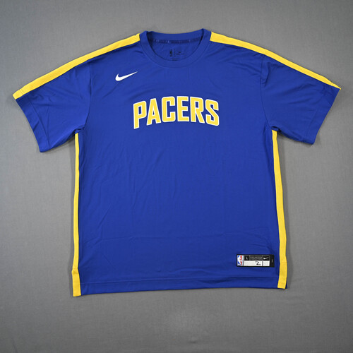 Image of Martin, Kelan - Indiana Pacers - Game-Issued City Edition Short-Sleeved Shooting Shirt - 2021-22 NBA Season