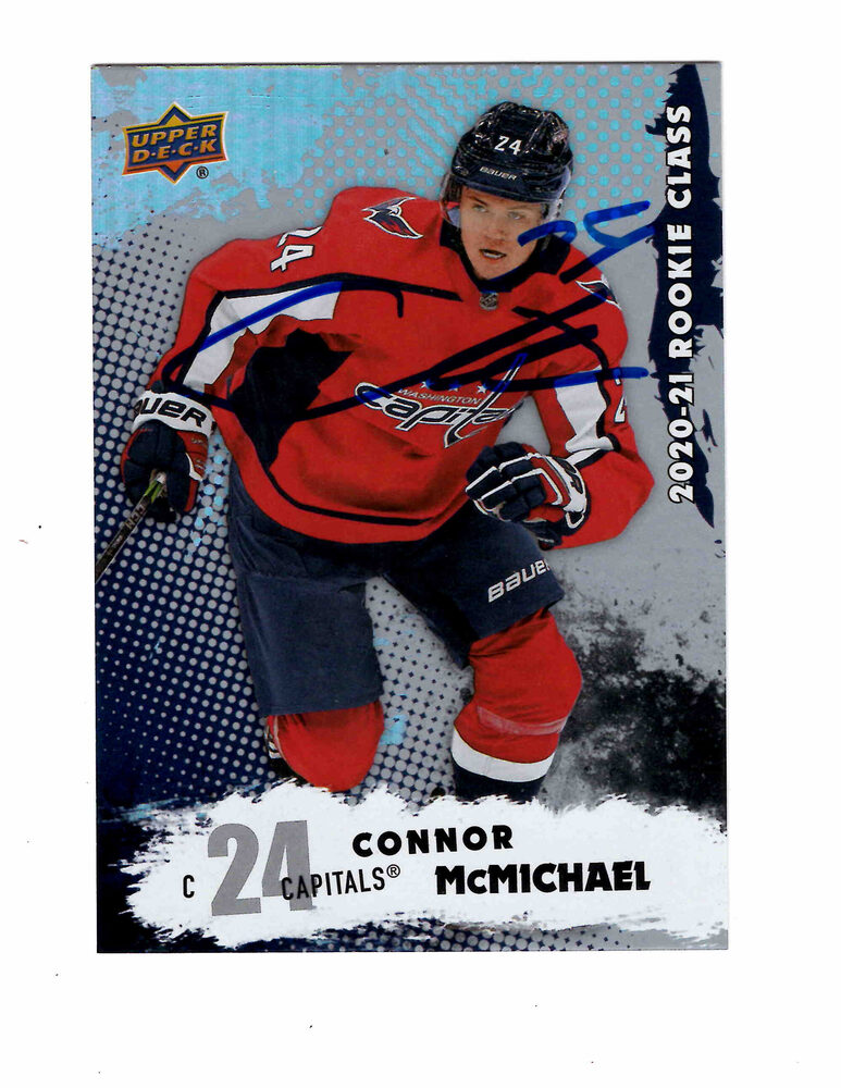 Connor McMichael Autographed 2020-21 Rookie Class #RC-6 Hockey Card
