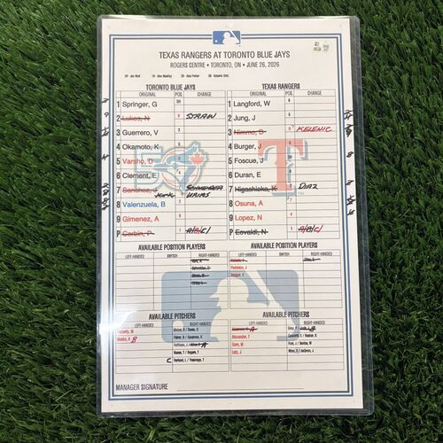 Game-Used or Autographed All auctions | Toronto Blue Jays Auctions