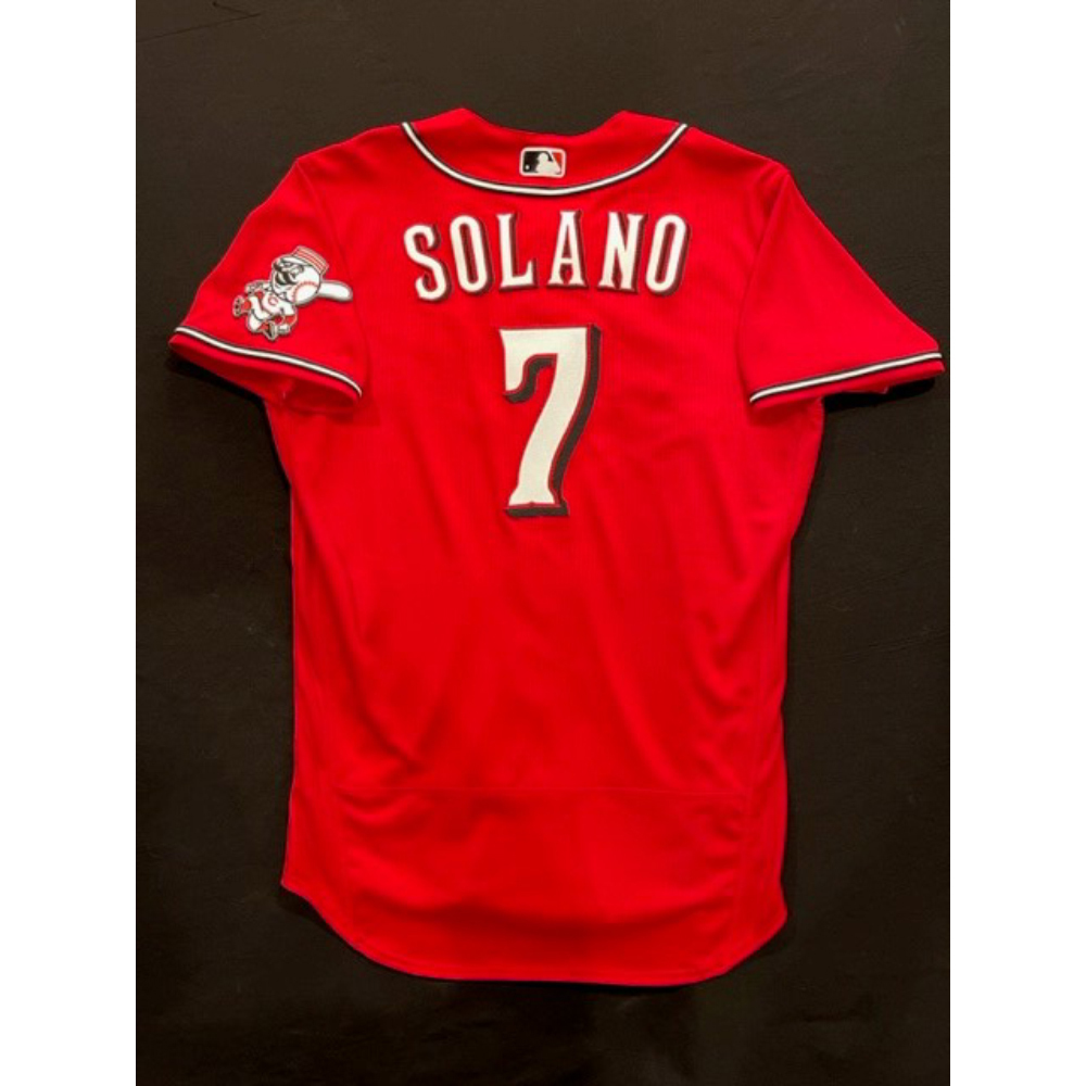 Donovan Solano -- Team Issued -- 2022 Los Rojos Jersey -- Size 44 |  Cincinnati Reds Auctions