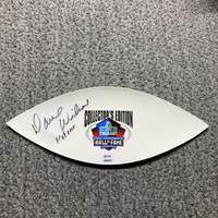 HOF - 49ers Dave Wilcox Signed WhIte Panel With HOF Logo