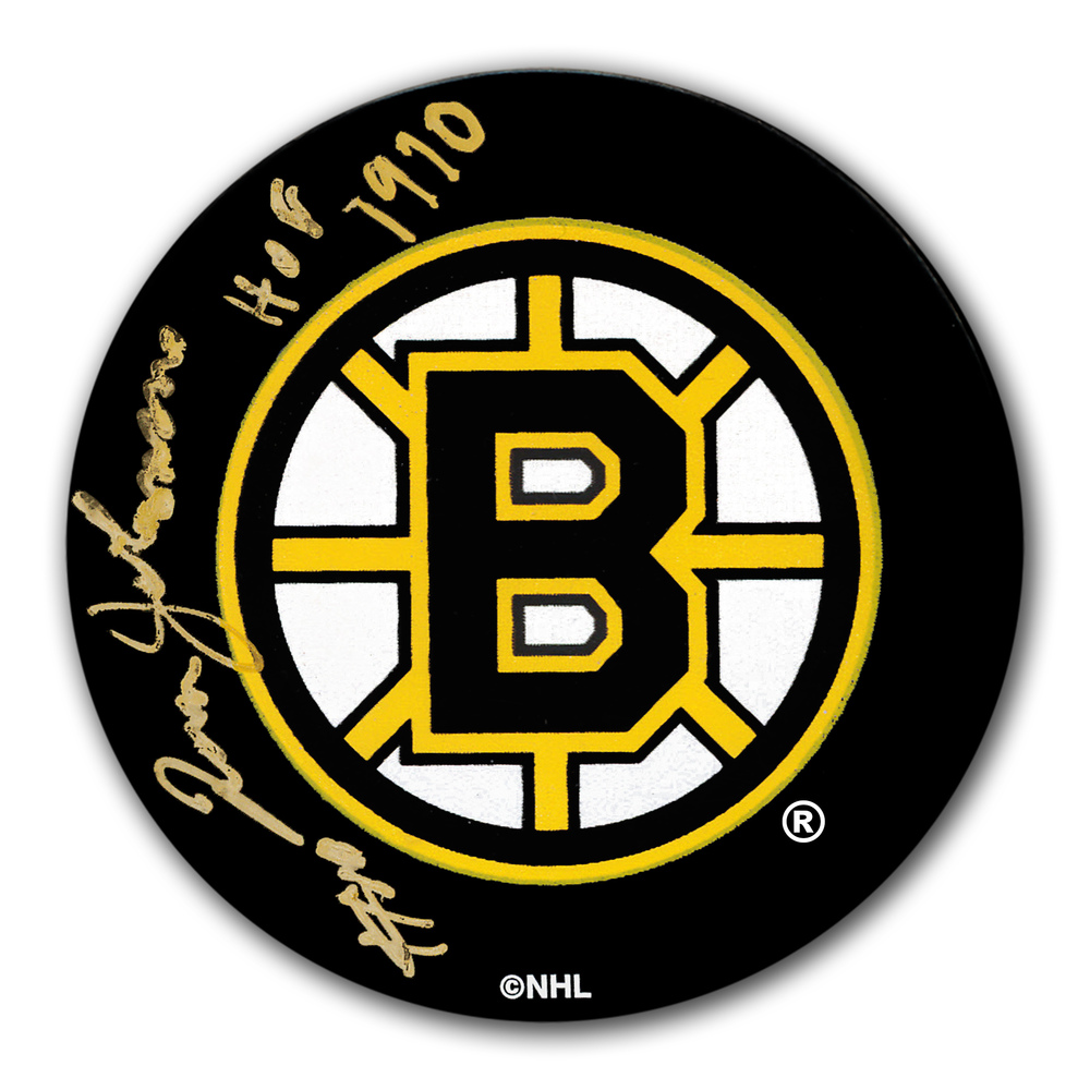 Tom Johnson Boston Bruins HOF Autographed Puck