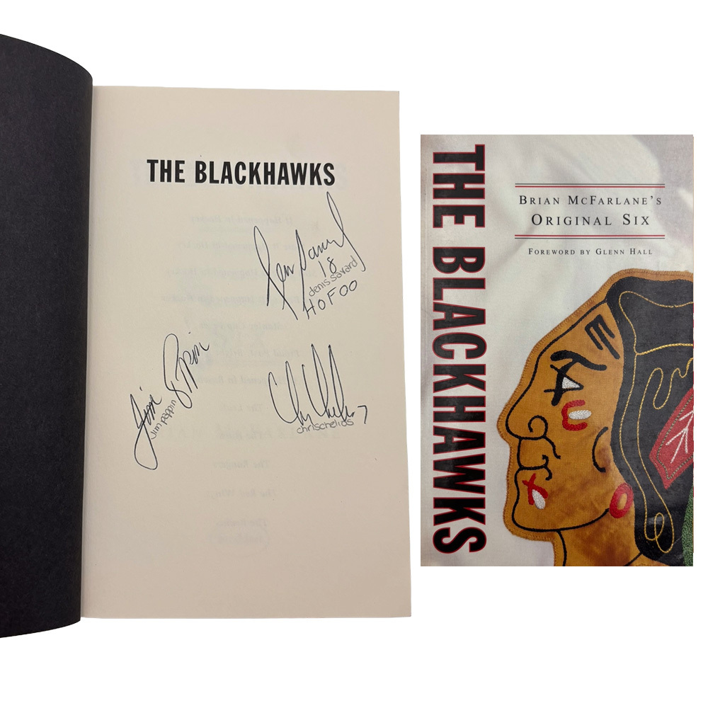 Chicago Blackhawks Legends Multi-Signed Brian McFarlane Original Six Softcover Book