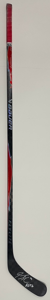 #74 Jaccob Slavin Game Used Stick - Autographed - Carolina Hurricanes