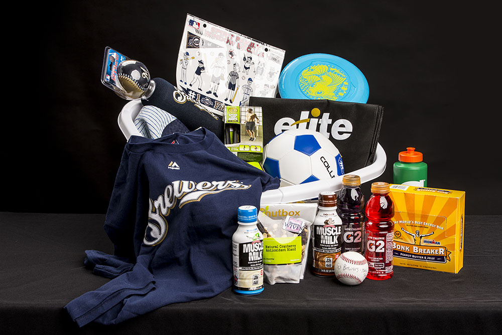 Milwaukee Brewers 2014 Wives Auction Family Fun Fitness Basket created by Michelle Seligman