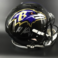 NFL - RAVENS TE HAYDEN HURST SIGNED RAVENS REVOLUTION HELMET