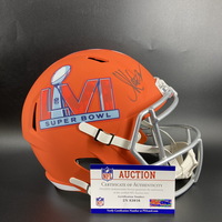 NFL - Raiders Marcus Allen Signed Super Bowl 56 Replica Helmet