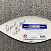 HOF - 49ers Dave Wilconx Signed WhIte Panel With HOF Logo