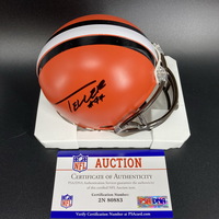 NFL - Browns Wyatt Teller Signed Mini Helmet