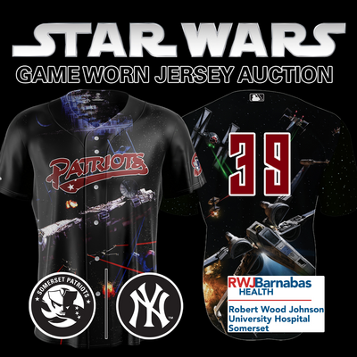 Pitcher Danny Watson #39, Size 48 (XL), Game-Worn and signed Star Wars Jersey