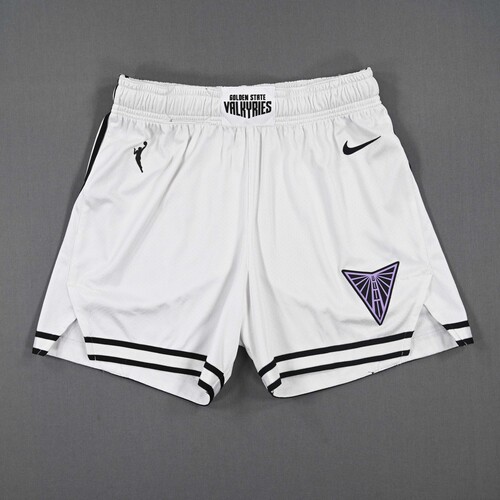 Image of Talbot, Stephanie - Golden State Valkyries - White Heroine Edition Shorts - Worn 5/21/2025 - 2025 WNBA Season