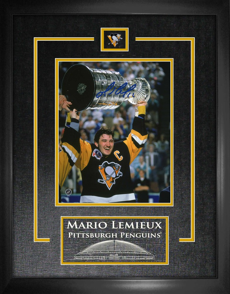 Mario Lemieux Autographed Signed Framed Pittsburgh Penguins 