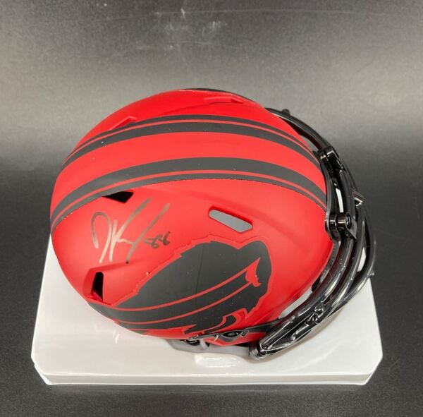 Bills - Dawson Knox Signed Rave Mini Helmet