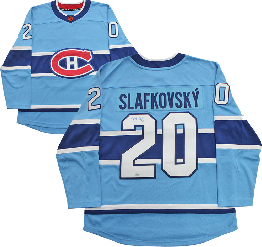 Juraj Slafkovsky Autographed Montreal Canadiens Fanatics Reverse Retro Jersey - Fanatics Authenticated