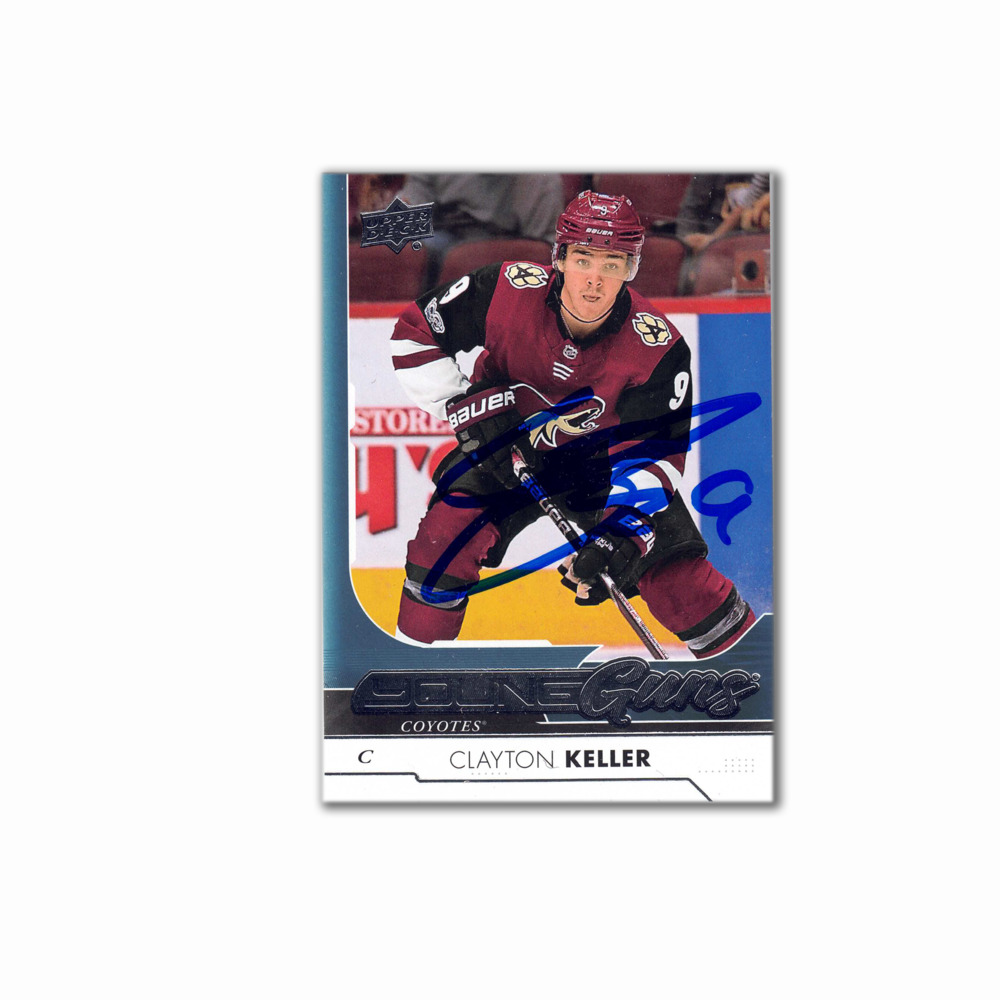 2017-18 UD Young Guns #477 CLAYTON KELLER Autographed Rookie Card