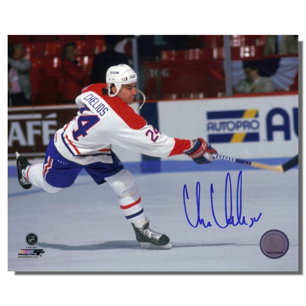 Chris Chelios Autographed Montreal Canadians 8x10 Photo