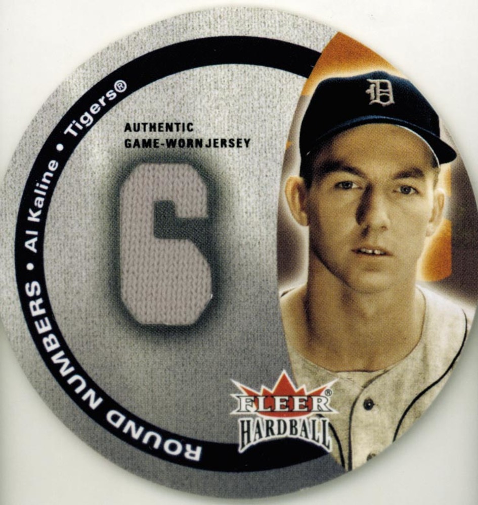 2003 Fleer Hardball Round Numbers Game Used Al Kaline Jersey