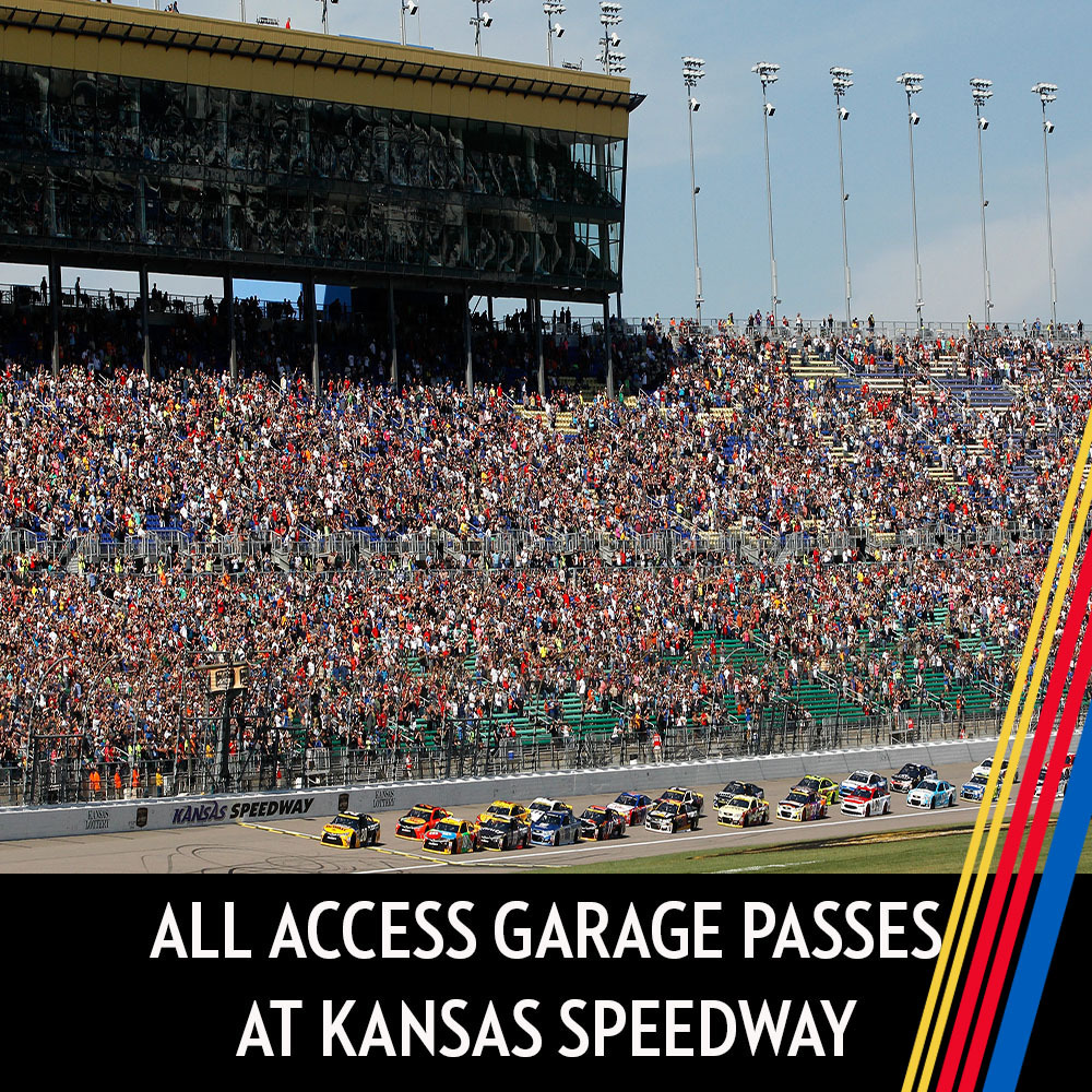 All Access Garage Passes at Kansas Speedway for the entire race weekend!