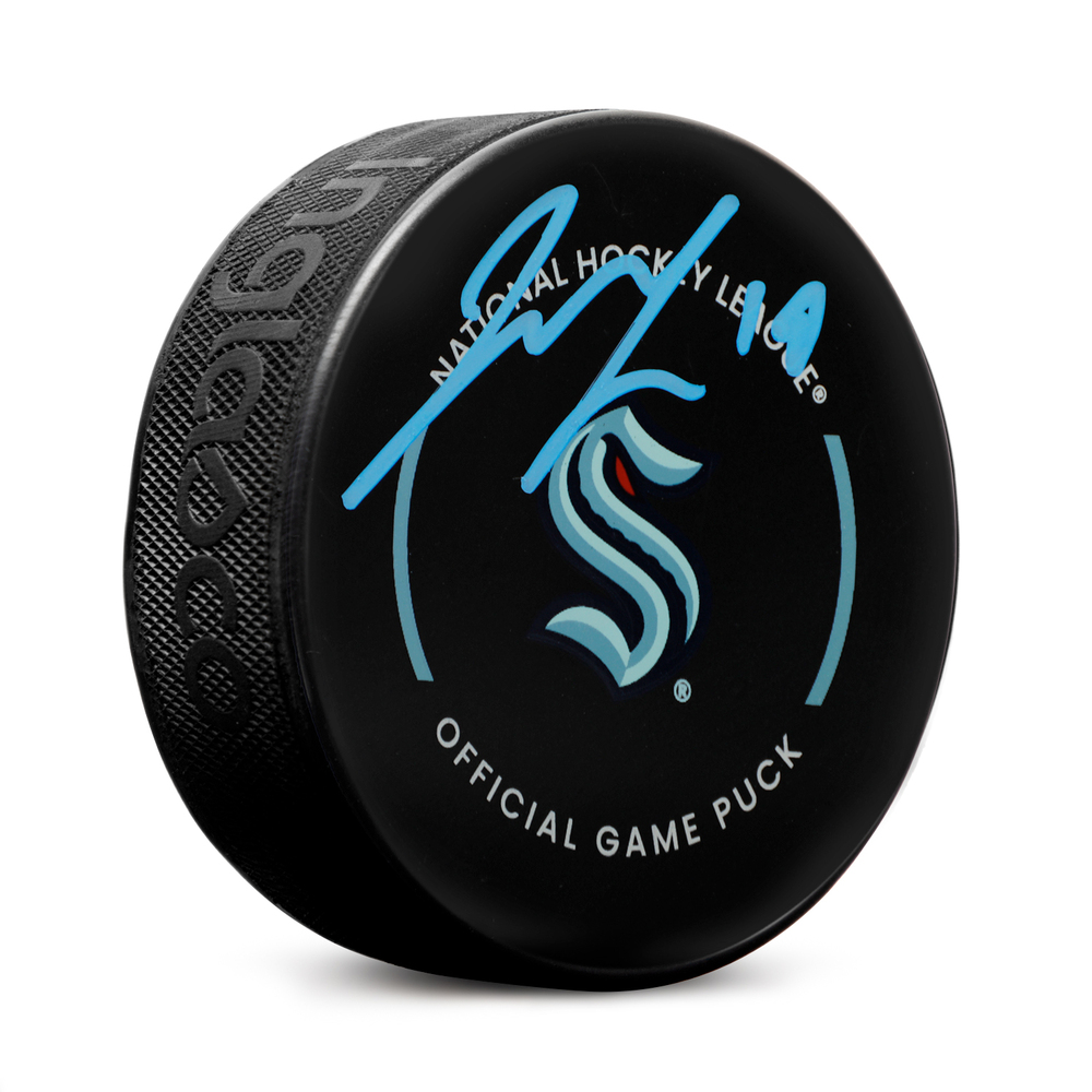 Jared McCann Signed Seattle Kraken Official Game Puck