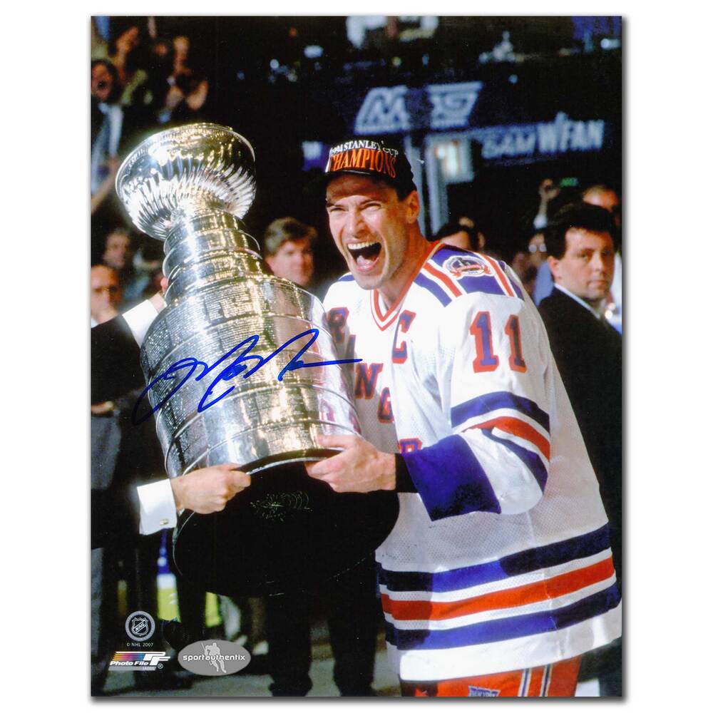 Mark Messier New York Rangers 1994 Stanley Cup Autographed 8x10