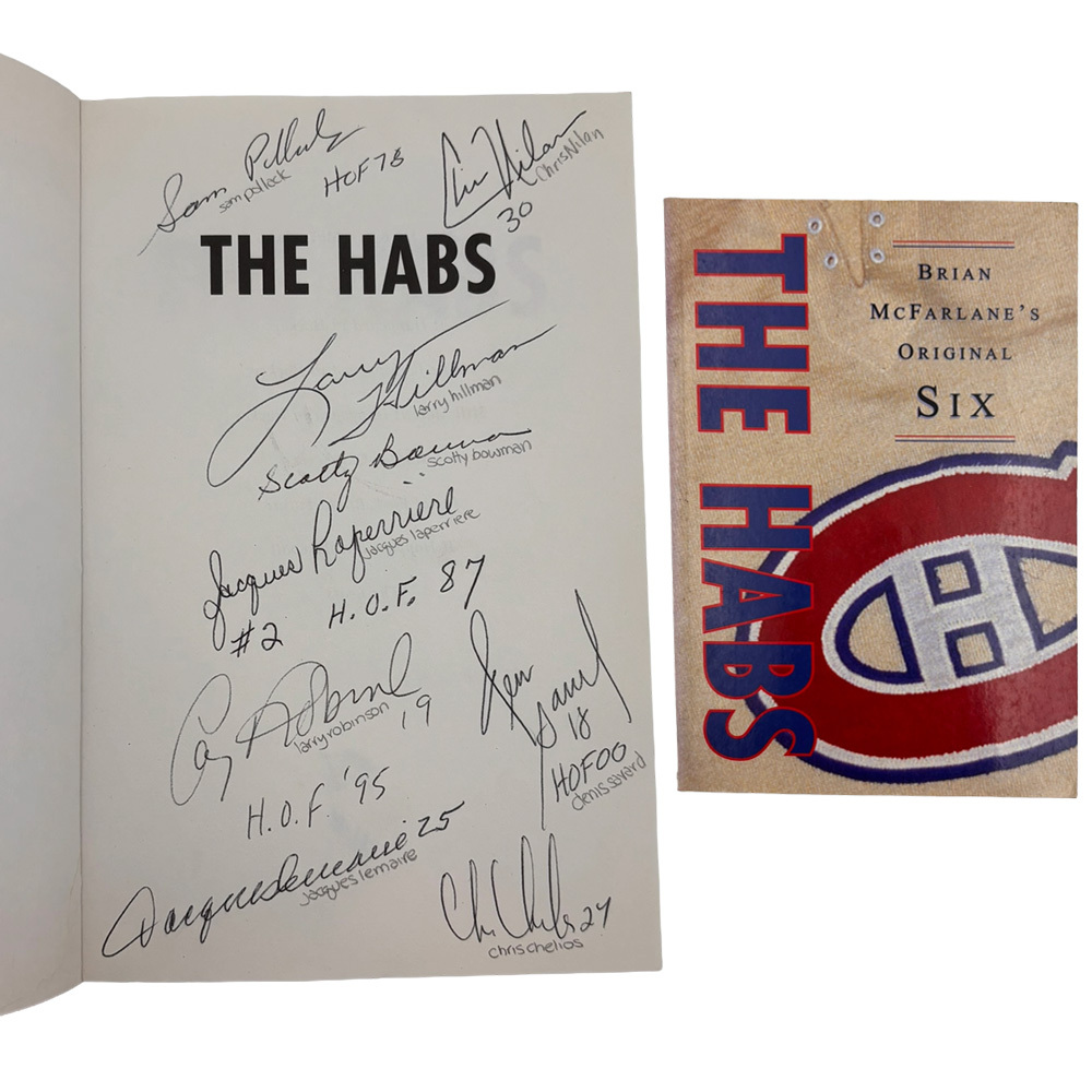 Montreal Canadiens Legends Multi-Signed Brian McFarlane Original Six Softcover Book
