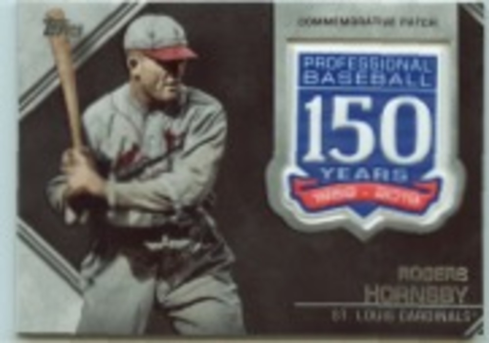2019 Topps Update 150th Anniversary Manufactured Patches #AMPRHO Rogers Hornsby