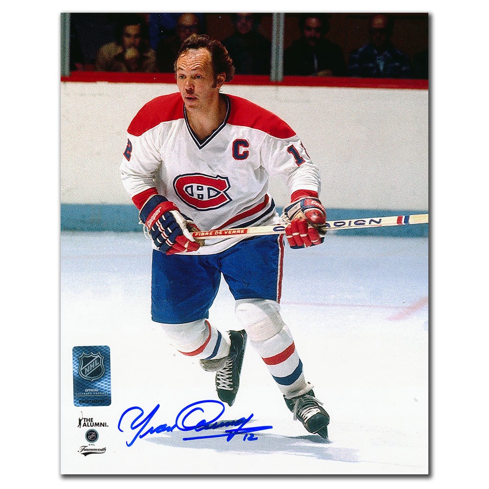 Yvan Cournoyer Montreal Canadiens RUSH Autographed 8x10