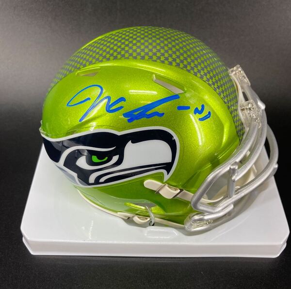 NFL - Seahawks Jaxon Smith-Njigba signed flash mini helmet