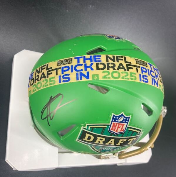 NFL - Giants Abdul Carter Signed NFL Draft Mini Helmet