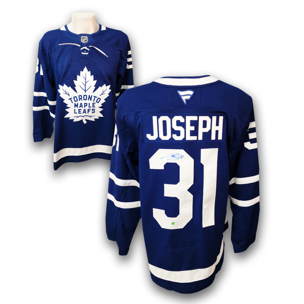 Curtis Joseph Autographed Toronto Maple Leafs Home Fanatics Premium Jersey