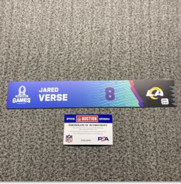 NFL - Rams Jared Verse 2025 Pro Bowl Games Nameplate 1 of 1