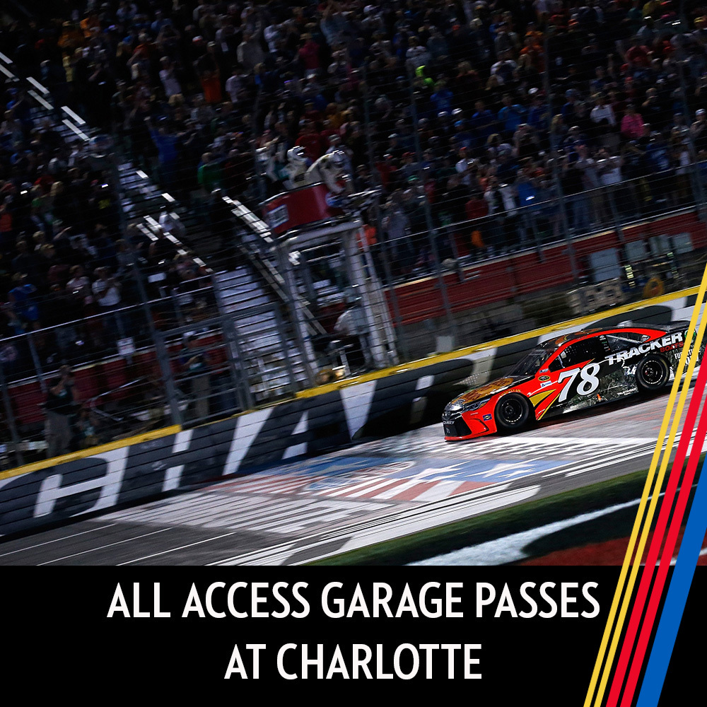 All Access Garage Passes at Charlotte for the entire race weekend!