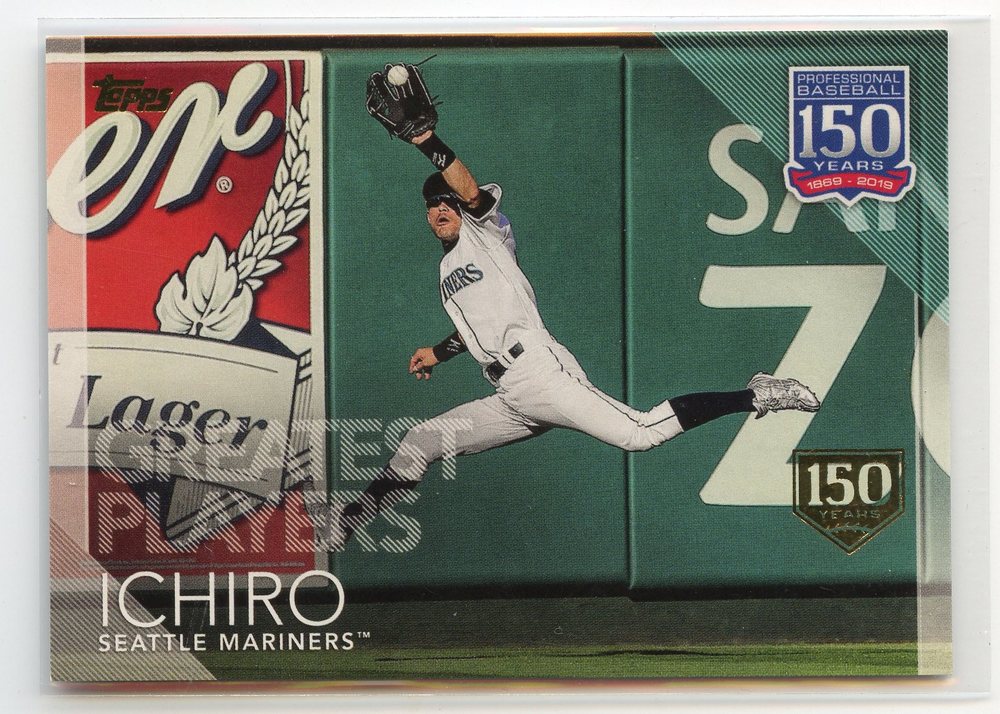 2019 Topps 150 Years of Professional Baseball 150th Anniversary #150100 Ichiro 111/150