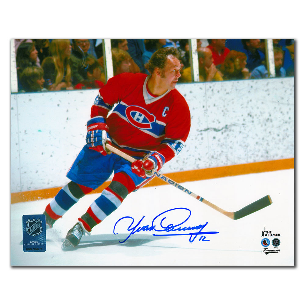 Yvan Cournoyer Montreal Canadiens CAPTAIN Autographed 8x10