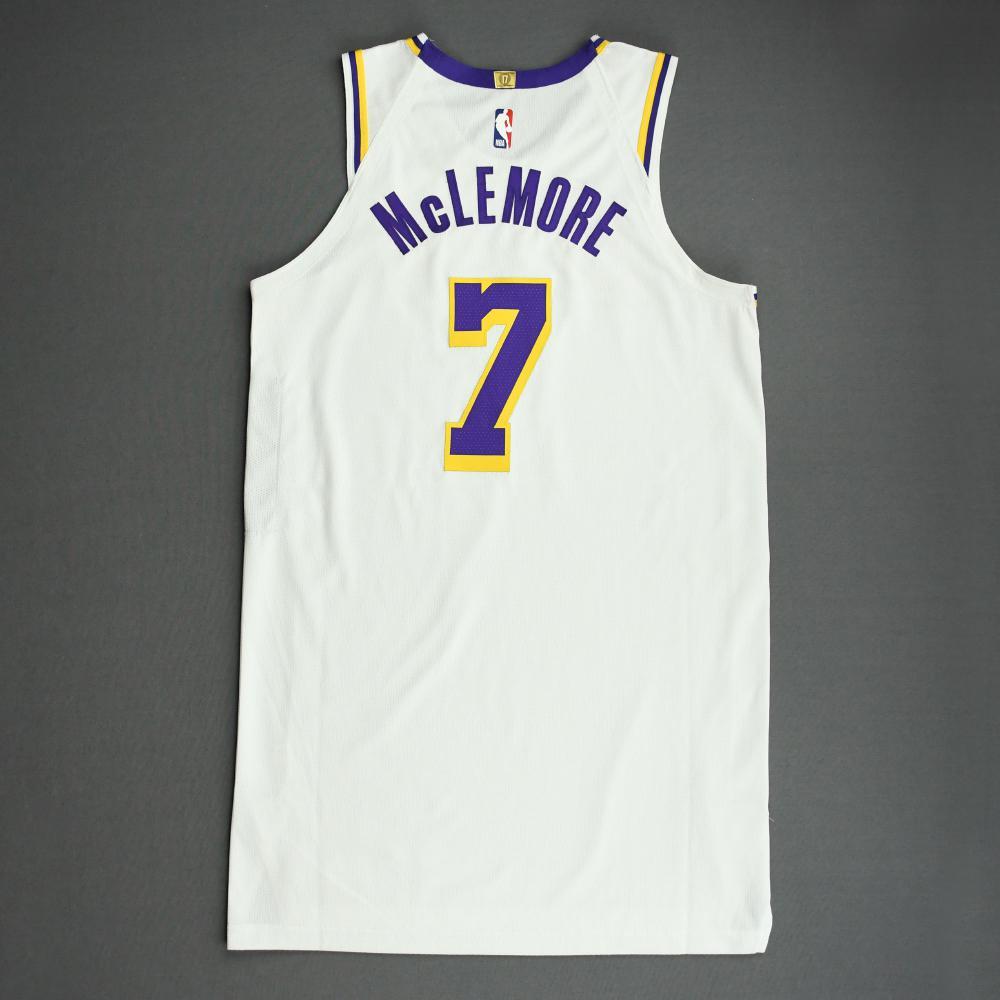 Ben McLemore Los Angeles Lakers GameWorn Association Edition Jersey 2021 NBA Playoffs