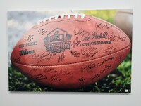 HOF - Multi Signed 24x36 Hall Of Fame Canvas Print Signed by Calvin John...