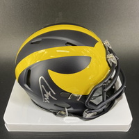 NFL - Michigan Colston Loveland Signed Mini Helmet
