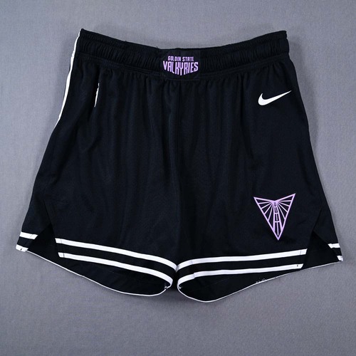 Image of Amihere, Laeticia - Golden State Valkyries - Game-Issued Black Explorer Edition Shorts - 2025 WNBA Season