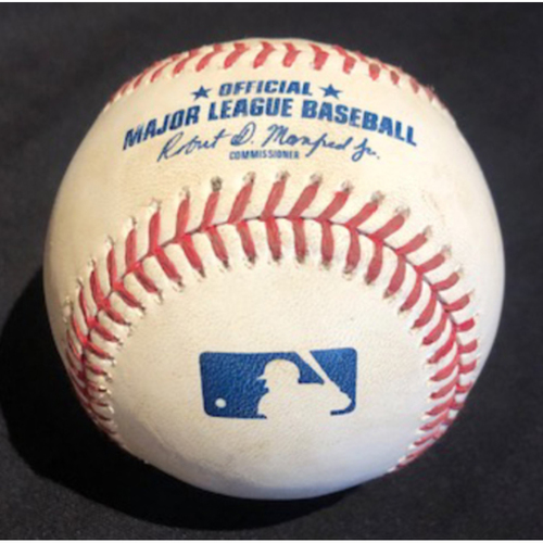 Trevor Bauer -- NL Cy Young Candidate -- Game-Used Baseball -- Bauer to Rizzo (Foul) -- Details in Description