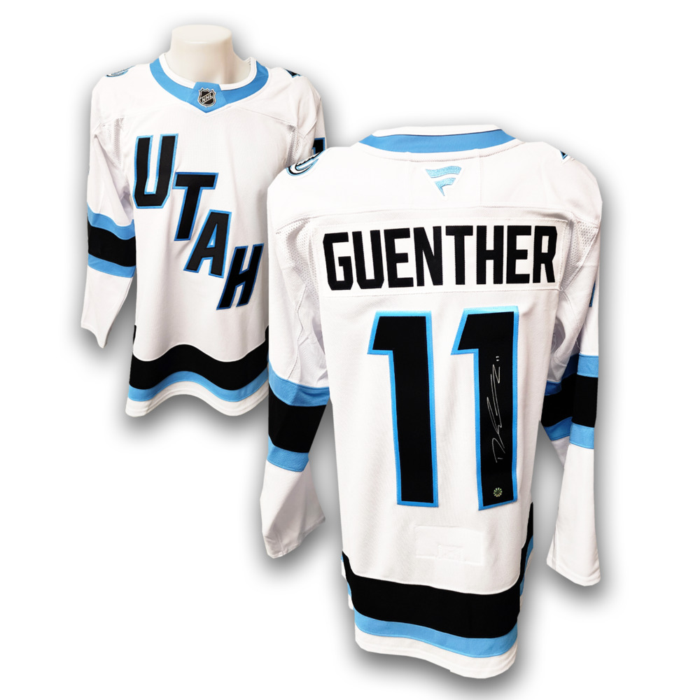 Dylan Guenther Autographed Utah Mammoth Away Fanatics Premium Jersey