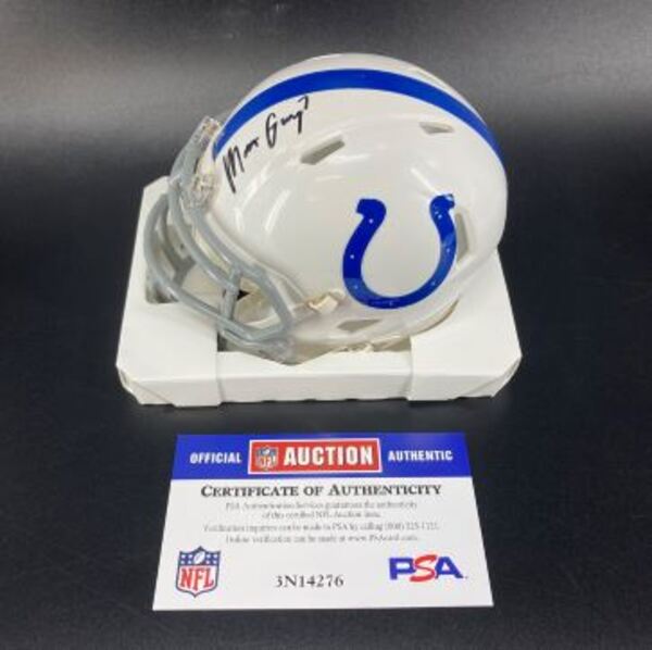 Colts - Matt Gay Signed Mini Helmet