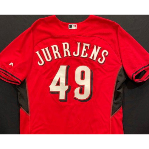 JURRJENS -- Authentic Reds Jersey -- $1 Jersey Auction -- $5 Shipping -- Size 48 (Not MLB Authenticated)