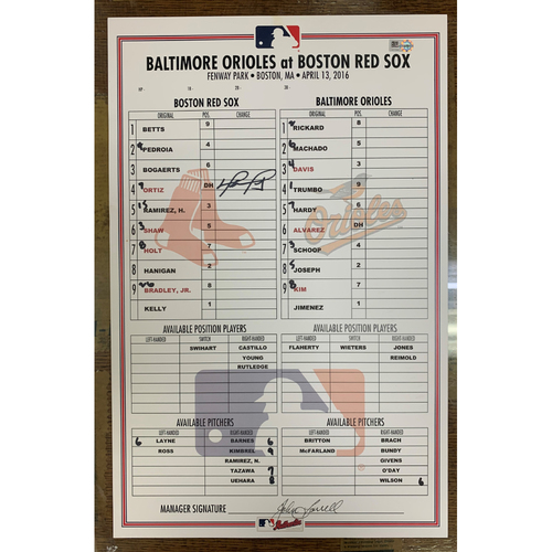 Game Used Red Sox Auctions Game Used Red Sox Auctions