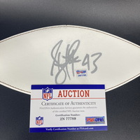 NFL - Steelers Troy Polamalu Signed White Panel