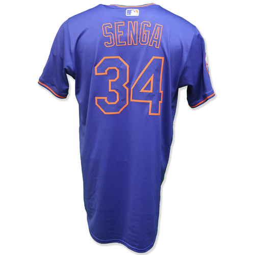 Kodai Senga #34 - Game-Used Road Grey Jersey - Mets vs. Nationals