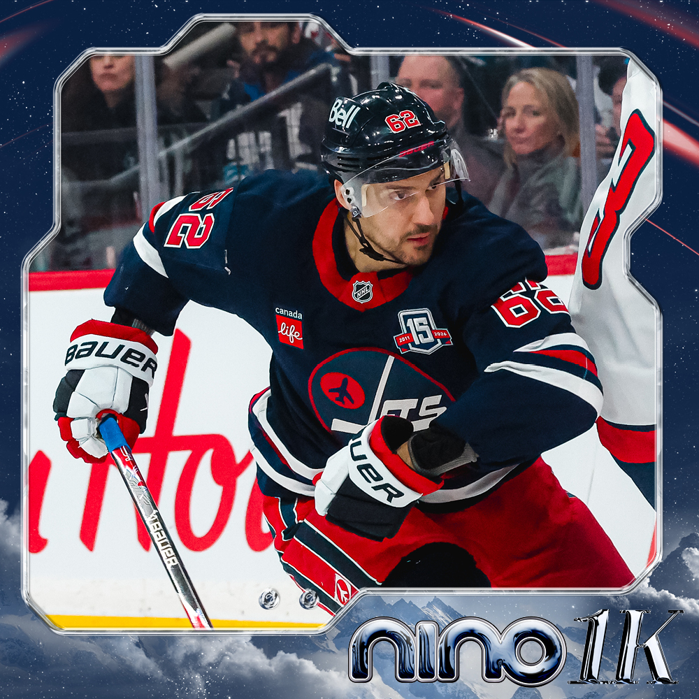 Nino Niederreiter #62 Game Worn Jersey