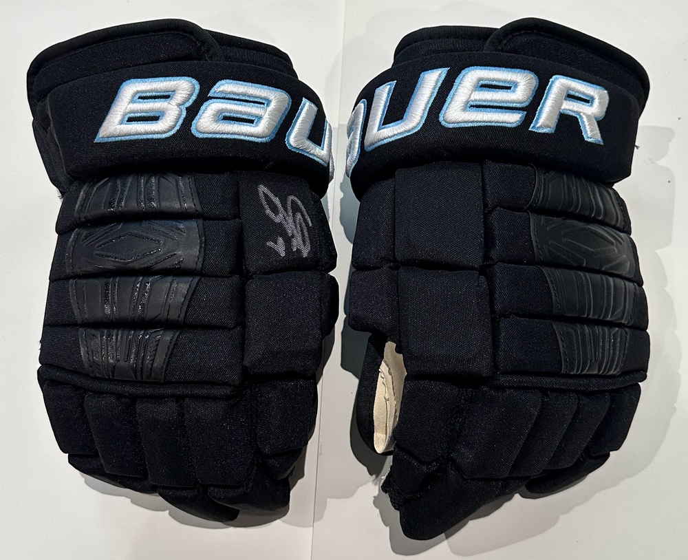 #9 Clayton Keller Game Used Gloves - Utah Mammoth