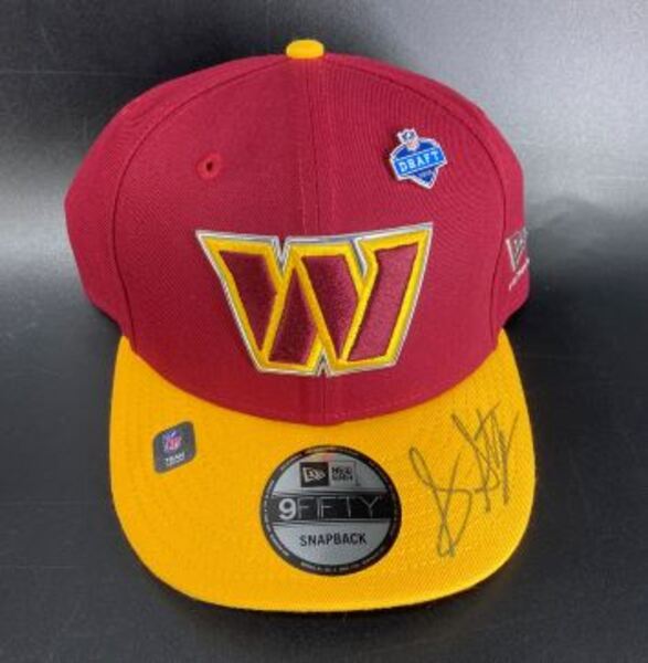 NFL - Commanders Sonny Styles Signed Hat With 2026 Draft Pin